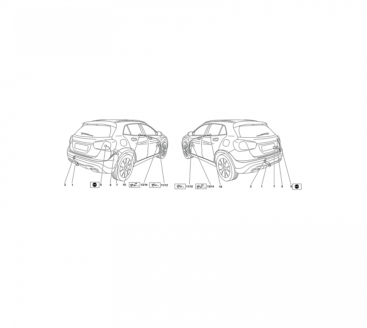 Электрика фаркопа Westfalia (7 pin) для Mercedes GLA-class 2014-2020 313398300107 в 