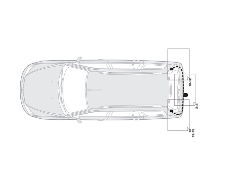 Электрика фаркопа Hak-System (7 pin) для Renault Megane 2003-2009 16180509 в 