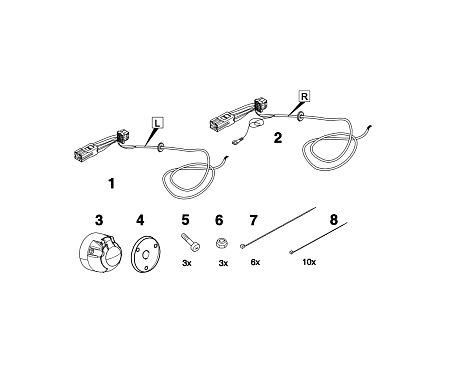 Электрика фаркопа Brink (7 pin) для Nissan Pathfinder 2005-2014 732533 в 