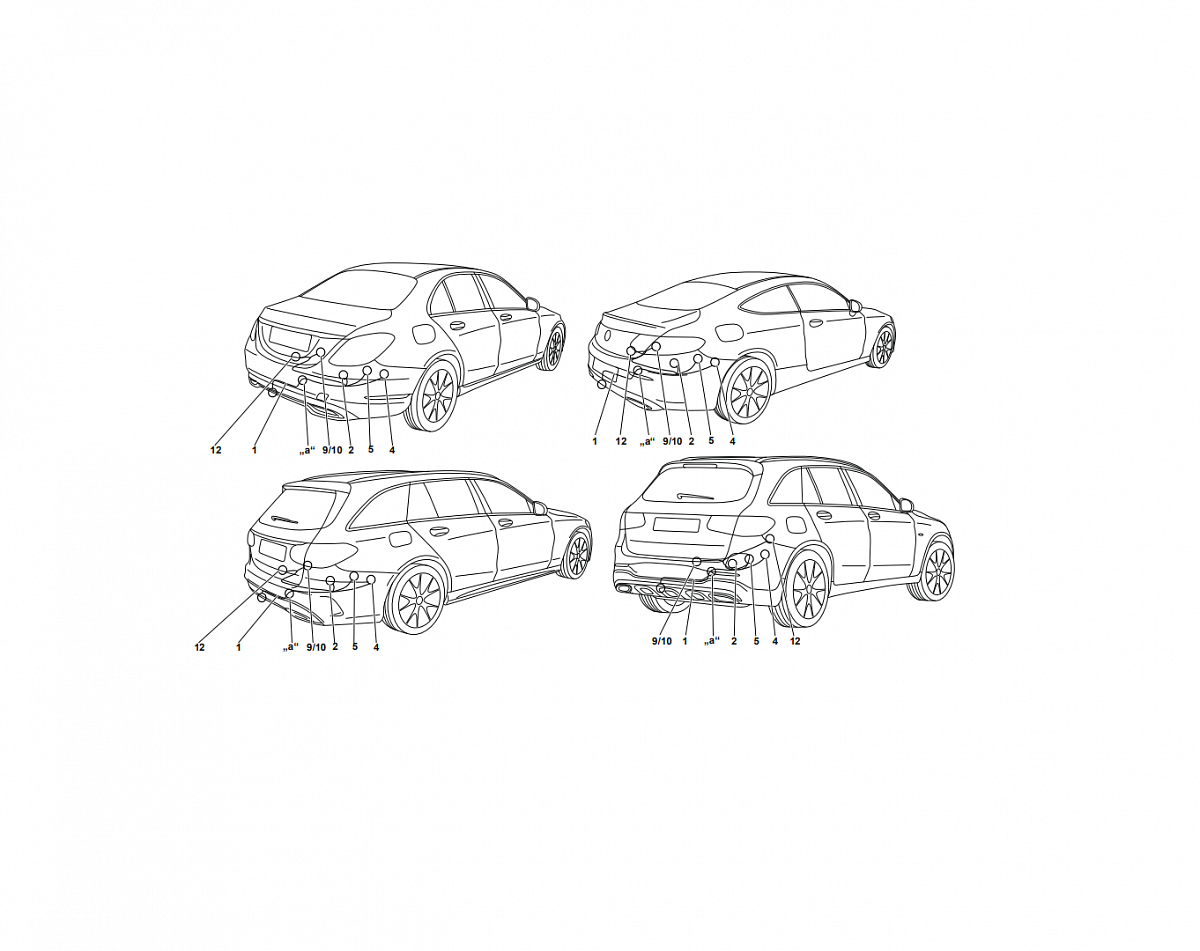 Электрика фаркопа Westfalia (7 pin) для Mercedes C-class 2014-06.2018 313432300107 в 