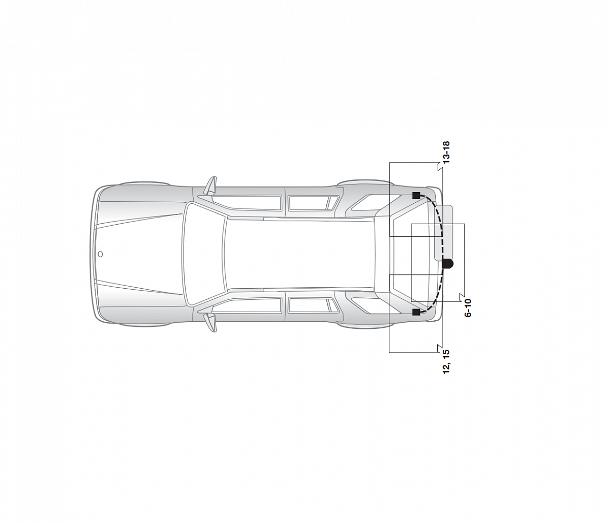 Электрика фаркопа Hak-System (13 pin) для Mitsubishi Pajero 2000-2007 26130500 в 