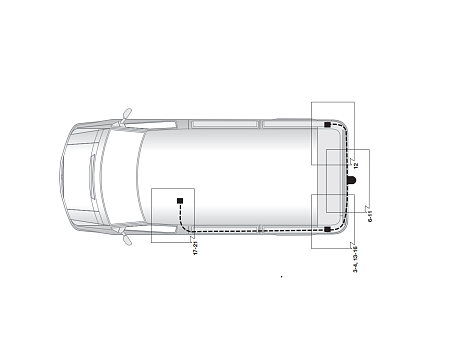 Электрика фаркопа Hak-System для Mercedes Viano 2003-2010, Mercedes Vito 2003-2010 (7-конт) 12040504 в 