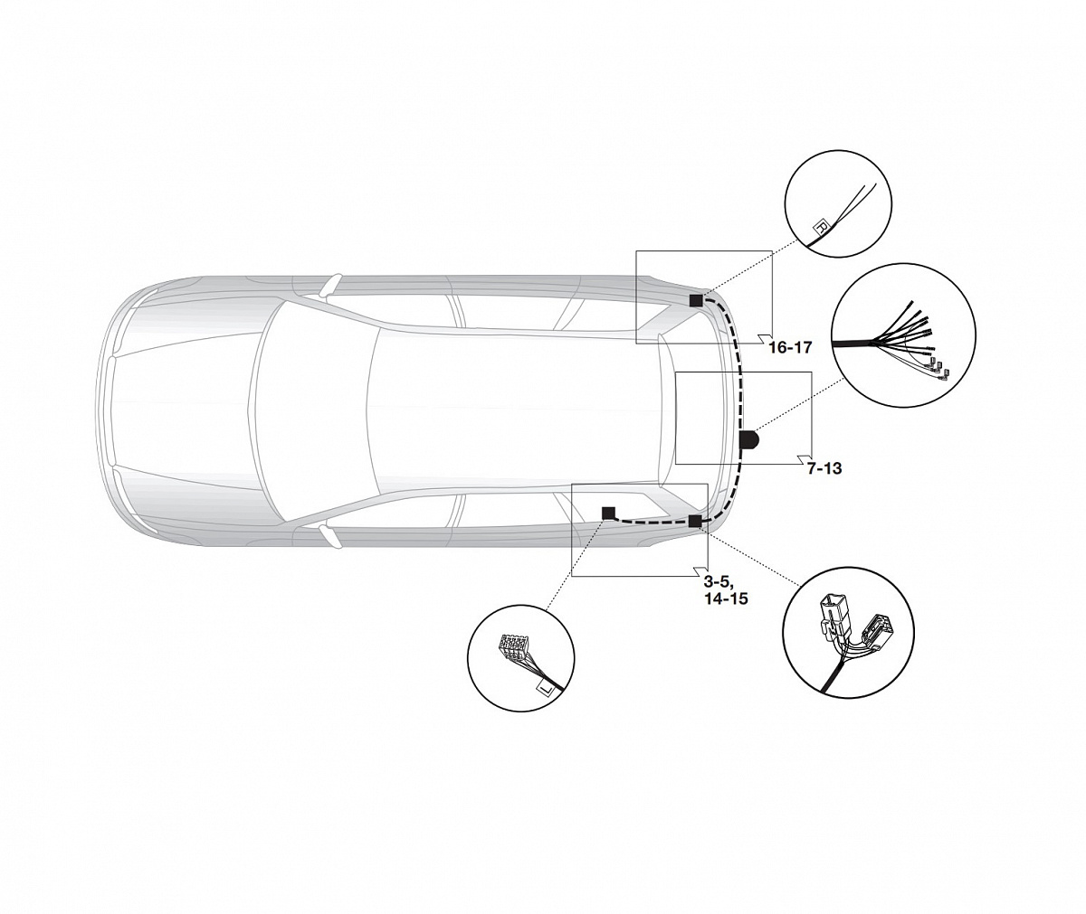 Электрика фаркопа Hak-System (7 pin) для Subaru Outback 2009-2015 16230511 в 