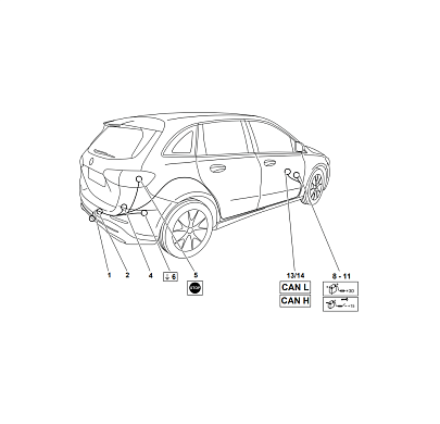 Электрика фаркопа Westfalia (13 pin) для Mercedes GLB-class 2019- 313215300113 в 