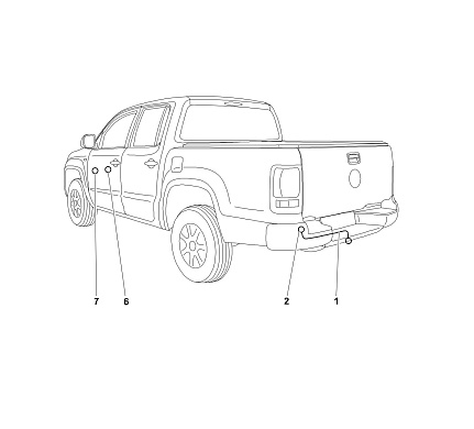 Электрика фаркопа Westfalia (7 pin) для Volkswagen Amarok 2010- 321704300107 в 