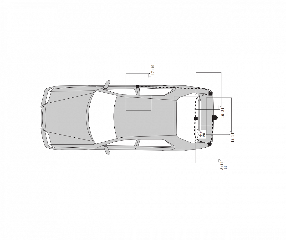 Электрика фаркопа Hak-System (7 pin) для Mercedes C-class 1993-2000 16040503 в 