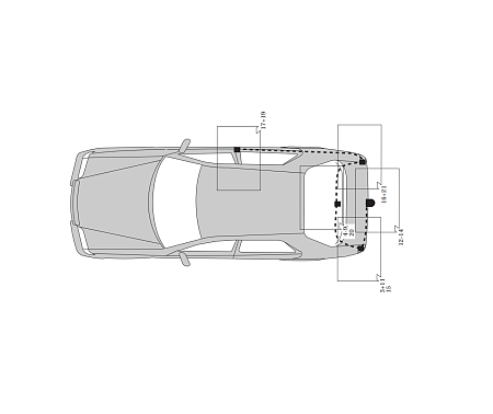 Электрика фаркопа Hak-System (7 pin) для Mercedes C-class 1993-2000 16040503 в 