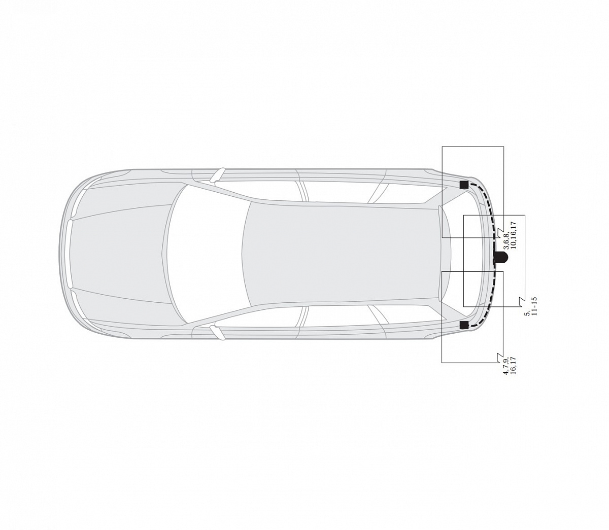 Электрика фаркопа Hak-System (7 pin) для Subaru Legacy 1994-1998 16230001 в 