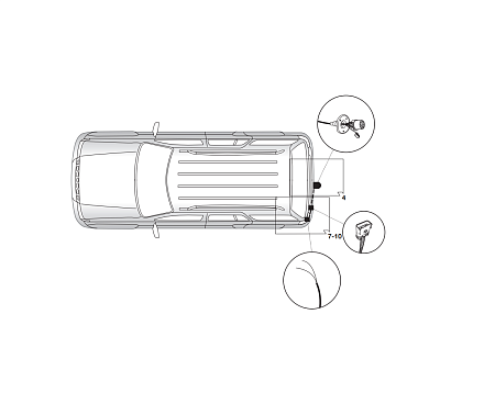 Электрика фаркопа Hak-System (13 pin) для Jeep Commander 2006-2011 26610502 в 