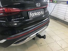 Установили фаркоп TowRus для Hyundai Santa Fe 2021-2023 г.в.