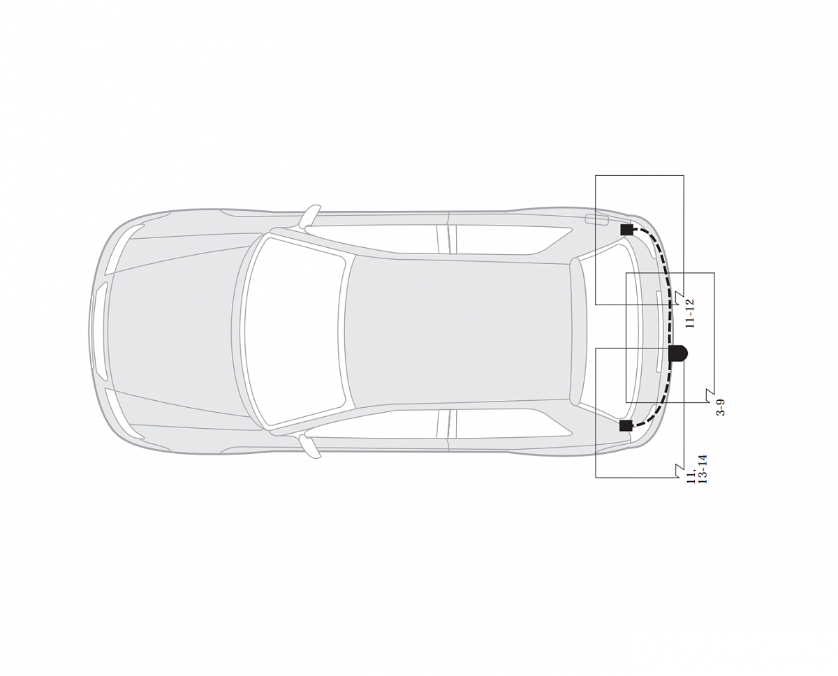 Электрика фаркопа Hak-System (7 pin) для Peugeot 307 2001-2005 16160501 в 