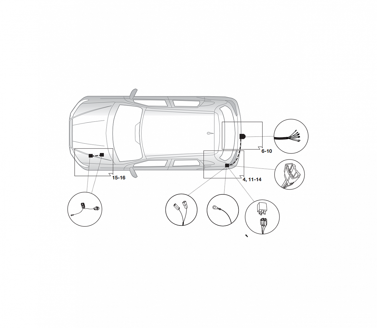 Электрика фаркопа Brink (7 pin) для Mitsubishi Outlander 2012- 729501 в 