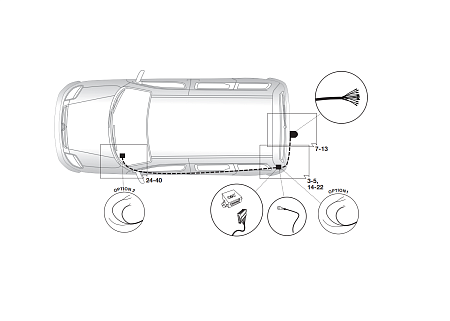 Электрика фаркопа Hak-System (13 pin) для Citroen Berlingo 2008- 21500558 в 