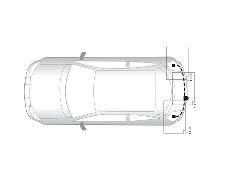 Электрика фаркопа Hak-System (13 pin) для Renault Megane 2002-2005 26180508 в 