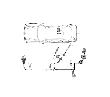 Электрика фаркопа Hak-System (7 pin) для Mercedes CLK-class 1997-2002 12040103 в 