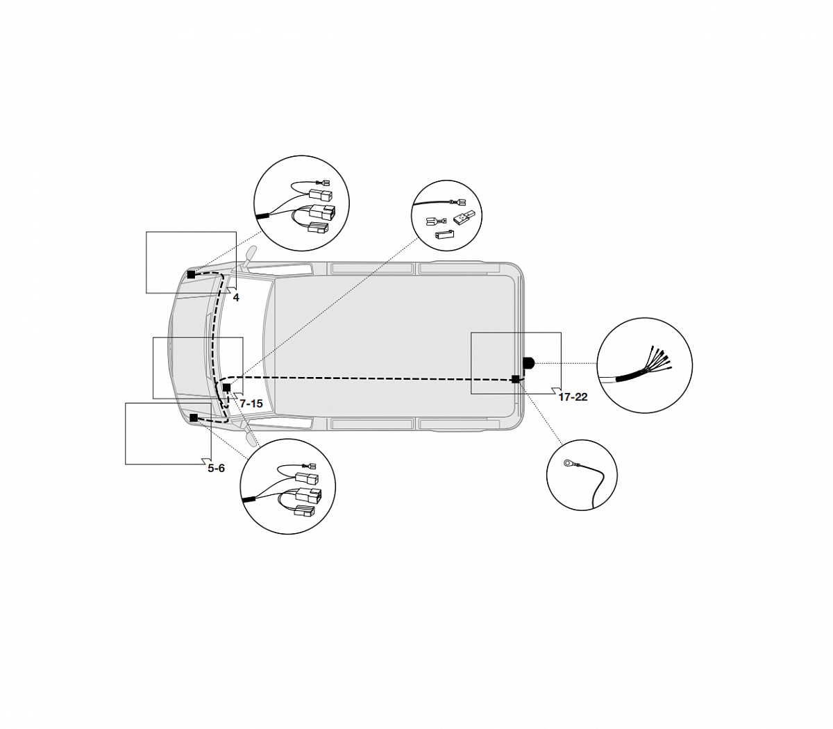 Электрика фаркопа Hak-System (13 pin) для Mercedes Sprinter 1995-2000 26500504 в 