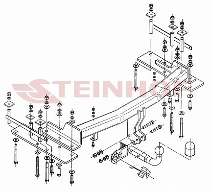 Фаркоп Steinhof для Ssang Yong Kyron 2005-2015 S-452 в 