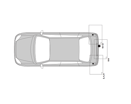 Электрика фаркопа Hak-System (7 pin) для Fiat Ulysse 2002-2005 16500509 в 