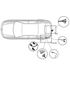 Электрика фаркопа Hak-System (7 pin) для Audi Q8 2018- 16010526 в 