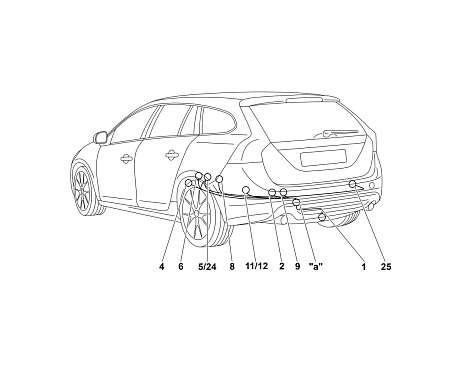 Электрика фаркопа Westfalia (7 pin) для Volvo V60 2010-2018 320543300107 в 