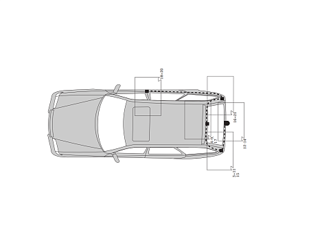 Электрика фаркопа Hak-System (13 pin) для Mercedes C-сlass 1993-2000 26040503 в 