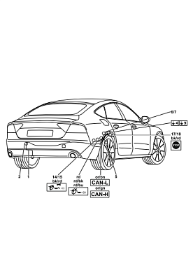 Электрика фаркопа Westfalia (13 pin) для Audi A6 2011-2014 305385300113 в 