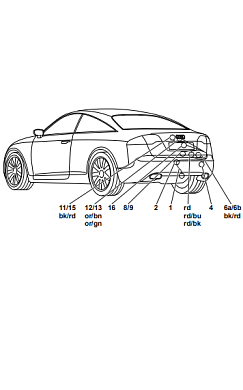 Электрика фаркопа Westfalia (13 pin) для Audi A5 2007-2016 305216300113 в 