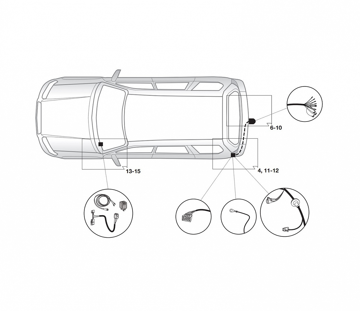 Электрика фаркопа Hak-System (7 pin) для Subaru Forester 2013-2018 16230522 в 