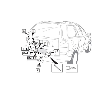 Электрика фаркопа Brink (7 pin) для Volvo XC90 2002-2014 759191 в 