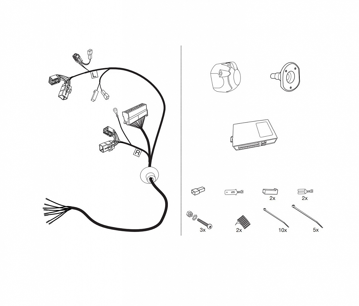 Электрика фаркопа Hak-System (7 pin) для Toyota Land Cruiser J200 2008-2021 12250527 в 