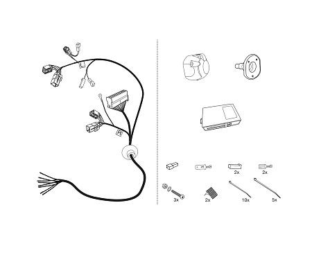 Электрика фаркопа Hak-System (7 pin) для Toyota Land Cruiser J200 2008-2021 12250527 в 