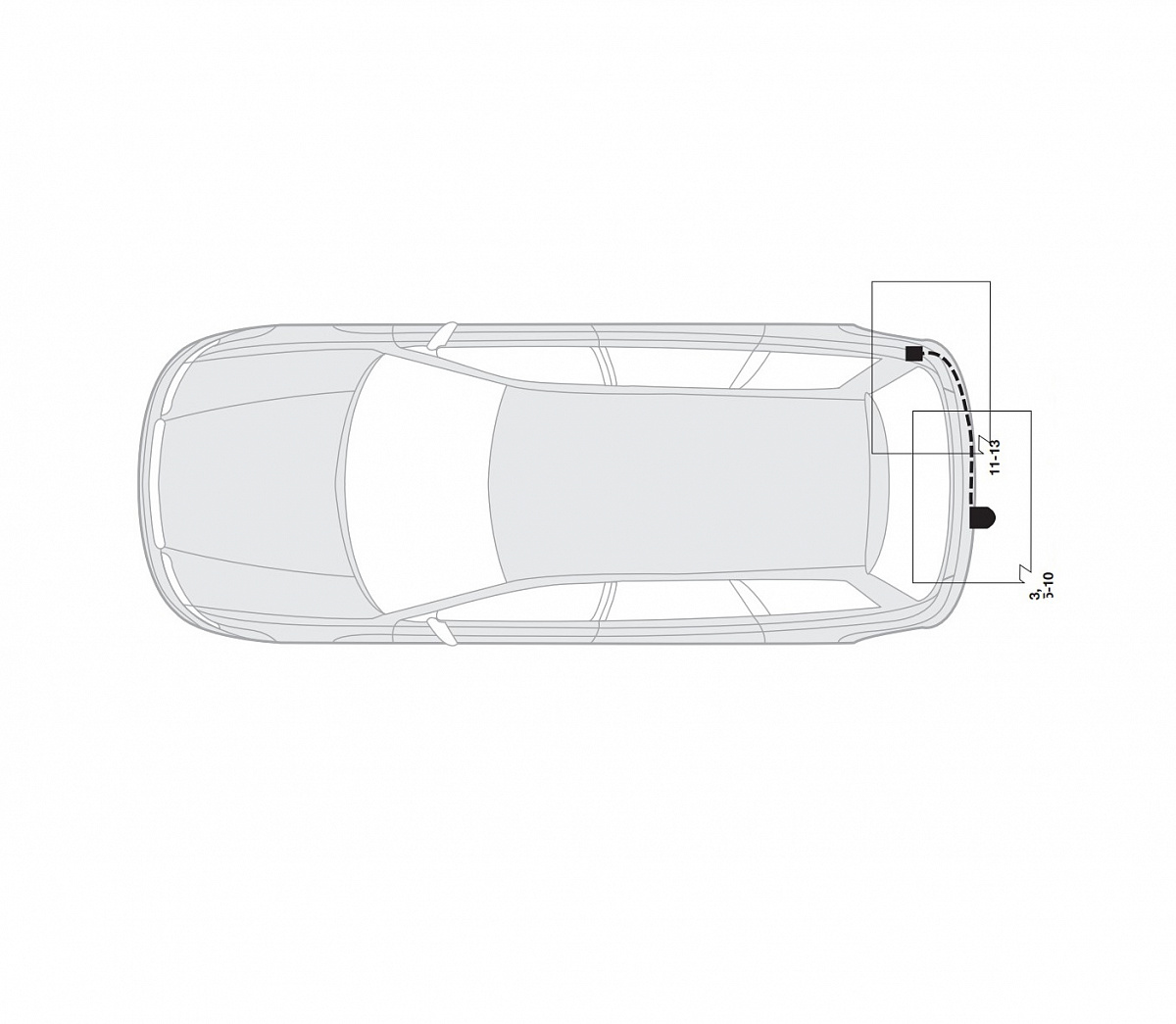 Электрика фаркопа Hak-System (13 pin) для Subaru Legacy 2003-2009 26230500 в 