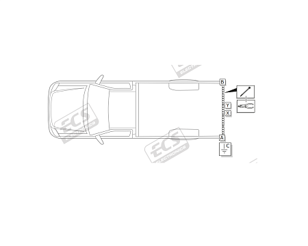 Электрика фаркопа ECS (7 pin) для Toyota Hilux 2005-2010 TO137BB в 