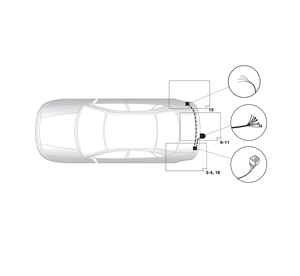 Электрика фаркопа Hak-System (7 pin) для Subaru Legacy 2009-2015 16230512 в 