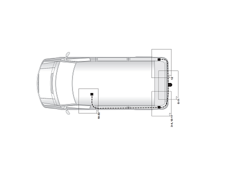 Электрика фаркопа Hak-System (13 pin) для Mercedes Vito 2003-2010 21040504 в 