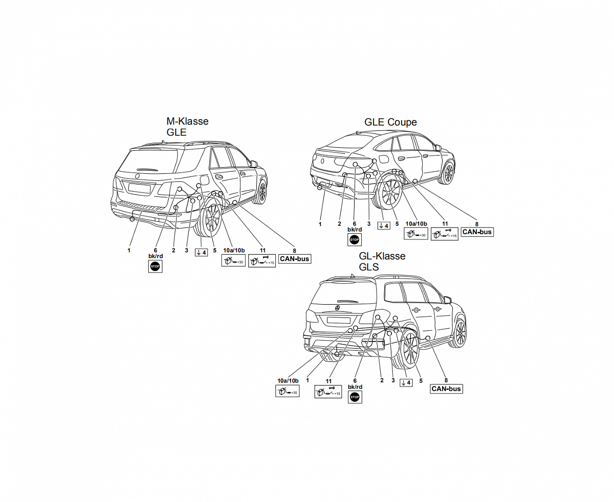 Электрика фаркопа Westfalia (13 pin) для Mercedes M-class 2011-2015 313430300113 в 