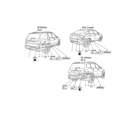 Электрика фаркопа Westfalia (13 pin) для Mercedes M-class 2011-2015 313430300113 в 