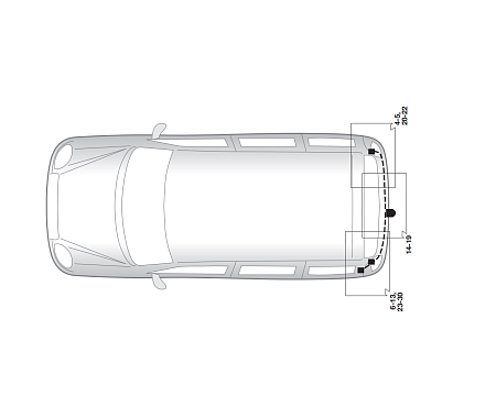 Электрика фаркопа Hak-System (7 pin) для Fiat Doblo 2005-2010 16050506 в 