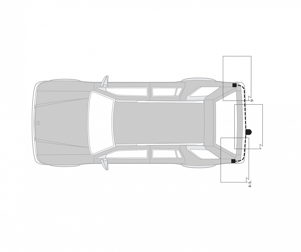 Электрика фаркопа Hak-System (13 pin) для Toyota Land Cruiser J100 2002-2007 26250501 в 