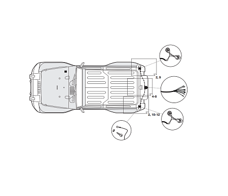 Электрика фаркопа Hak-System (7 pin) для Jeep Wrangler 2007-2018 16610501 в 