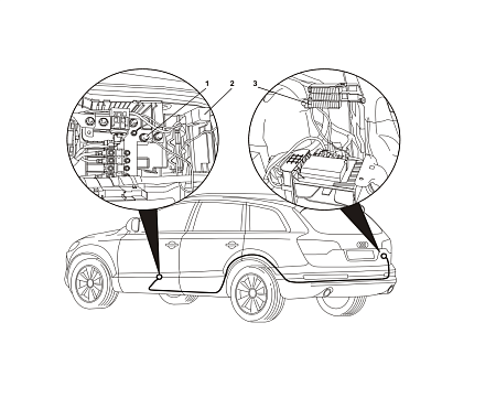 Электрика фаркопа Westfalia (13 pin) для Audi Q7 2006-2015 305500300113 в 