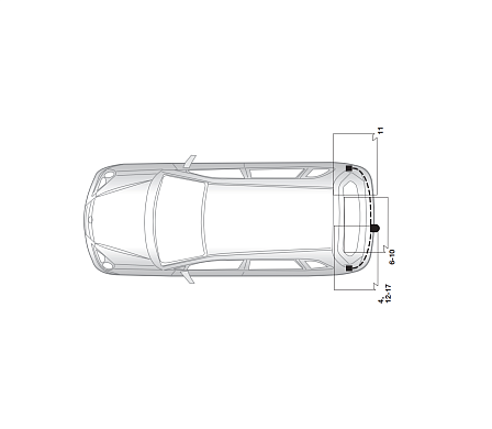 Электрика фаркопа Hak-System (13 pin) для Nissan Murano 2005-2008 26140504 в 