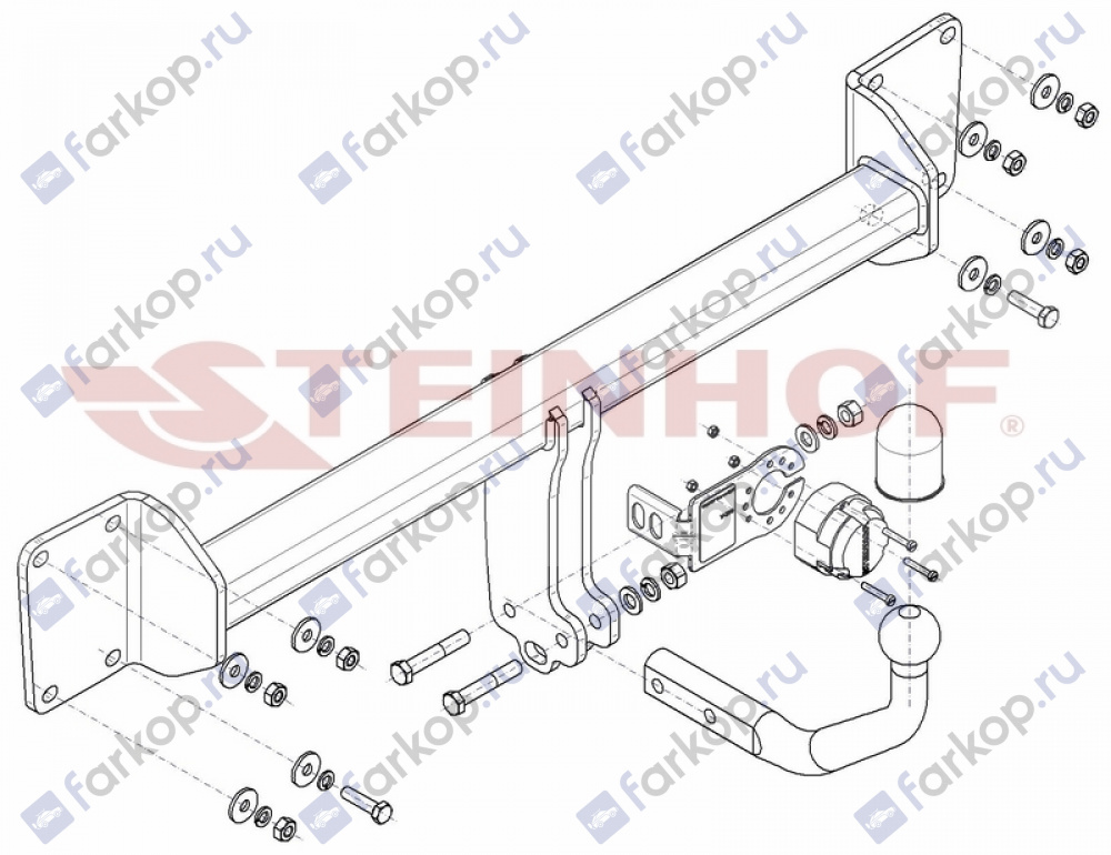 Фаркоп Steinhof для Volvo S90 2016- V-310 в 