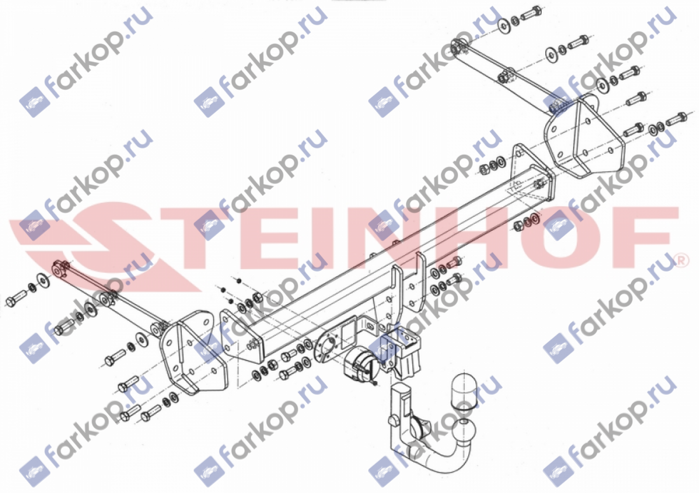 Фаркоп Steinhof для Subaru Outback 2015- Арт. S-388 S-388 в 