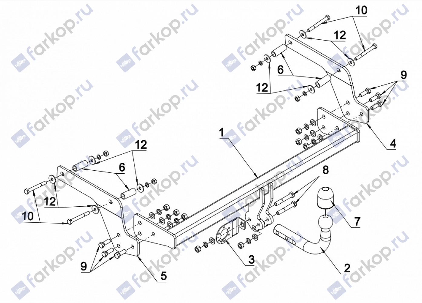 Фаркоп Auto-Hak для Renault Sandero Stepway 2013-2024 купите в  Санкт-Петербурге. | Арт. G 77