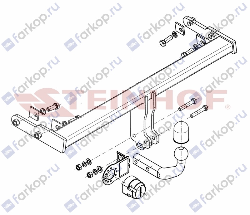 Фаркоп Steinhof для Volvo S60 2010-2018 V-292 в 