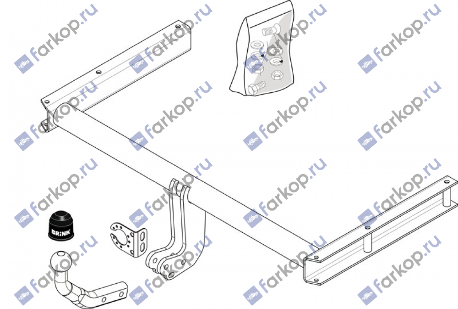 Фаркоп Brink для Audi A5 2009-2016 492500 в 