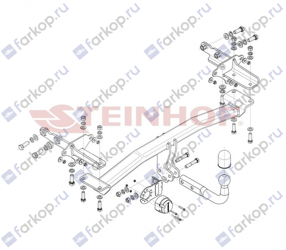 Фаркоп Steinhof для Jeep Compass 2017- J-073 в 
