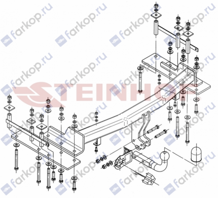 Фаркоп Steinhof для Ssang Yong Kyron 2005-2015 Арт. S-452 S-452 в 