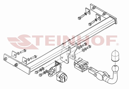 Фаркоп Steinhof для Volvo V40 2013- Арт. V-281 V-281 в 